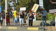 Tecuci - Protest la sediile Parchetului şi Poliţiei Tecuci