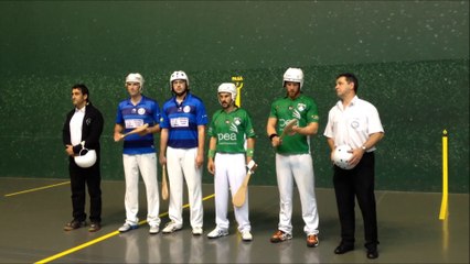 Cuir mur à gauche 1ère Série - Pau (Damien Bécaas et Jérome Serbielle) contre Moumour (Alexandre et Philippe Peyré)