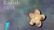 Red Radish Flower Bua - Beginners Lesson 4 By Mutita The Art In Fruit And Vegetable Carving Tutorial