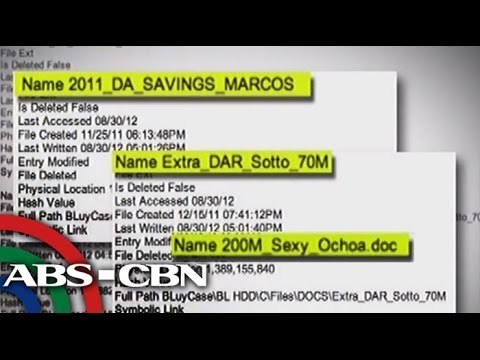 Marcos,' 'Sotto,' 'Ochoa' found in deleted Luy files
