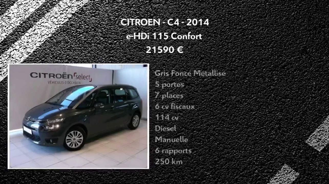 Annonce Occasion CITROëN Grand C4 Picasso II e-HDi 115 Confort 2014