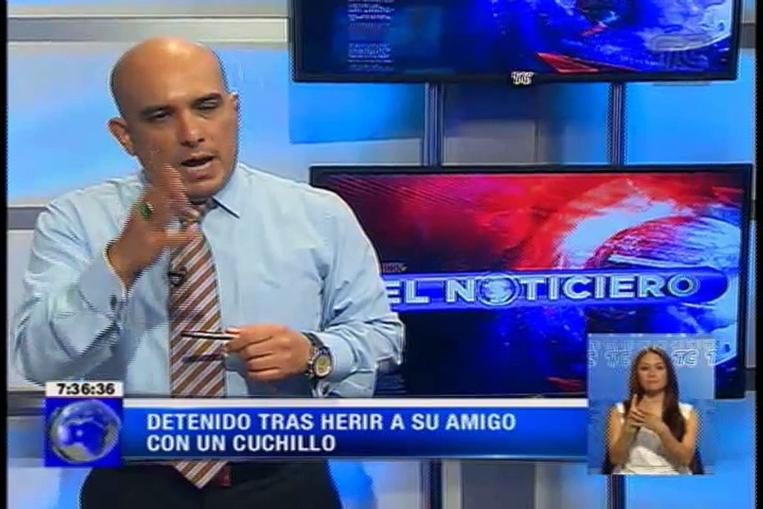Sujeto fue detenido en el centro de Guayaquil luego de herir a un amigo con un cuchillo