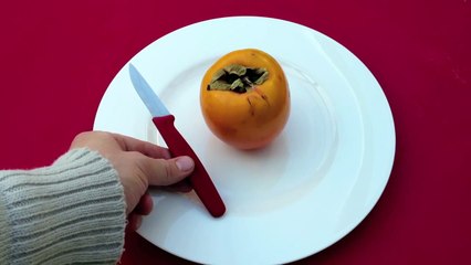 ANLEITUNG: Zubereitung Kaki-Frucht / Kaki essen / Wie isst man eine Kaki?