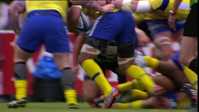 TOP14 - Montpellier - Clermont: Essai Jonathan Davies (CLE) - J26 - Saison 2014/2015