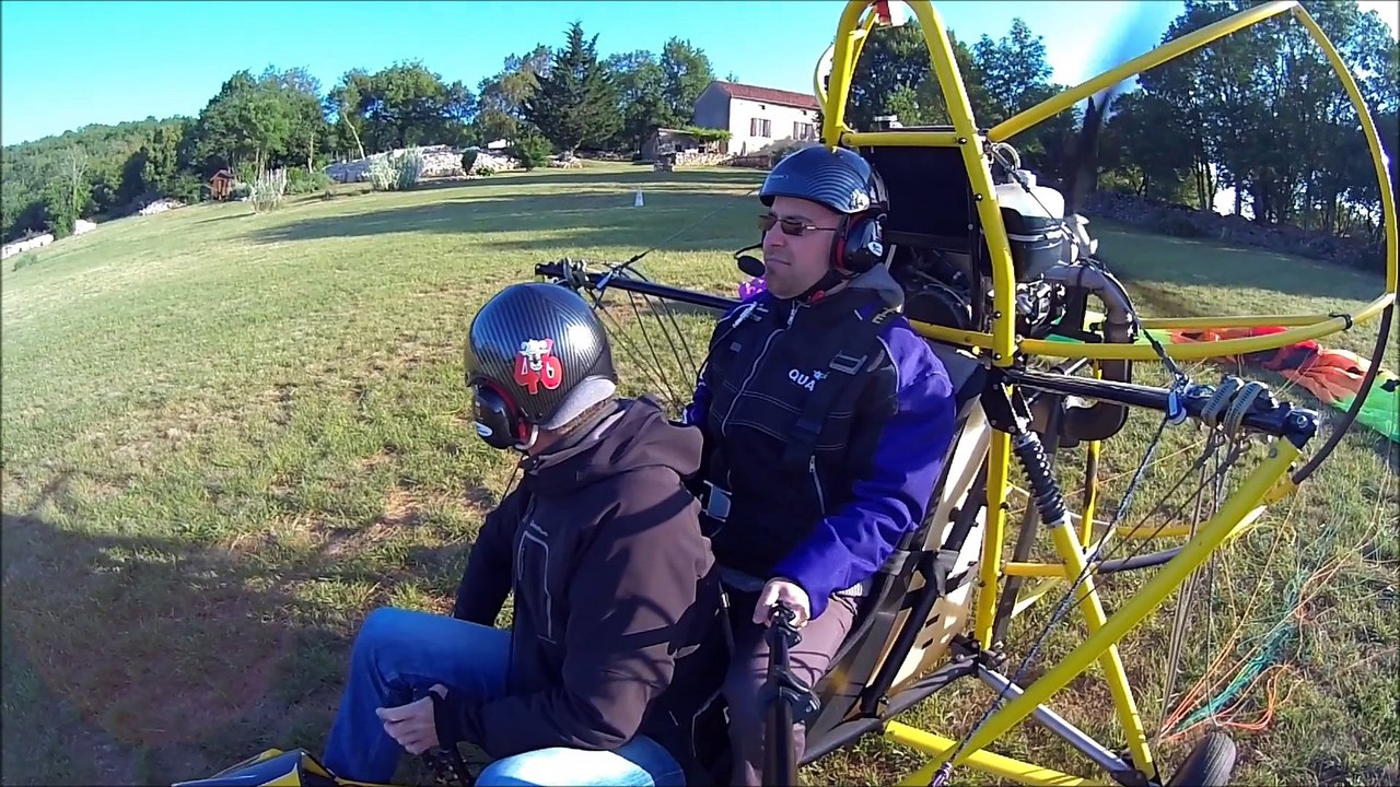 Panne Rotax 582 sur décollage charriot paramoteur
