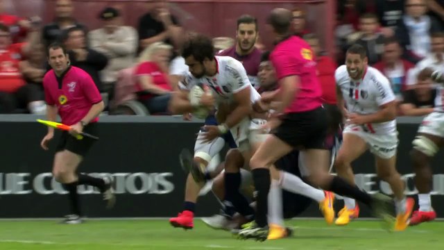 TOP14 - Toulouse - Bordeaux-Bègles: Essai Sébastien Bézy (TLS) - J26 - Saison 2014/2015