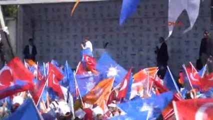 Detay 6- Başbakan Davutoğlu Mitingde Konuştu