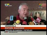 Ministro de Energía de Venezuela Anunció Vencimiento Suministro Gasolina a Colombia Agosto 20 2009