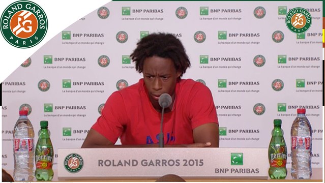 Conférence de presse Gaël Monfils - Roland Garros 2015 1er T