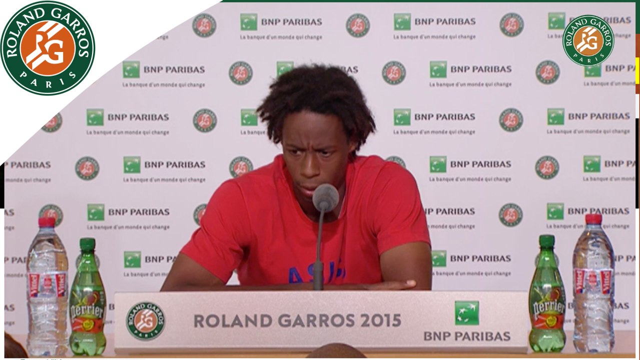 Conférence de presse Gaël Monfils - Roland Garros 2015 1er T