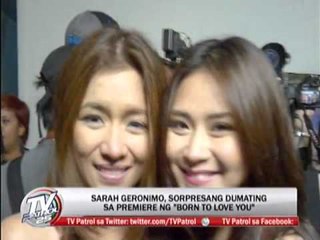 Sarah, Gerald attend 'Born to Love You' premiere