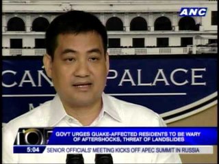 Samar residents warned of more aftershocks