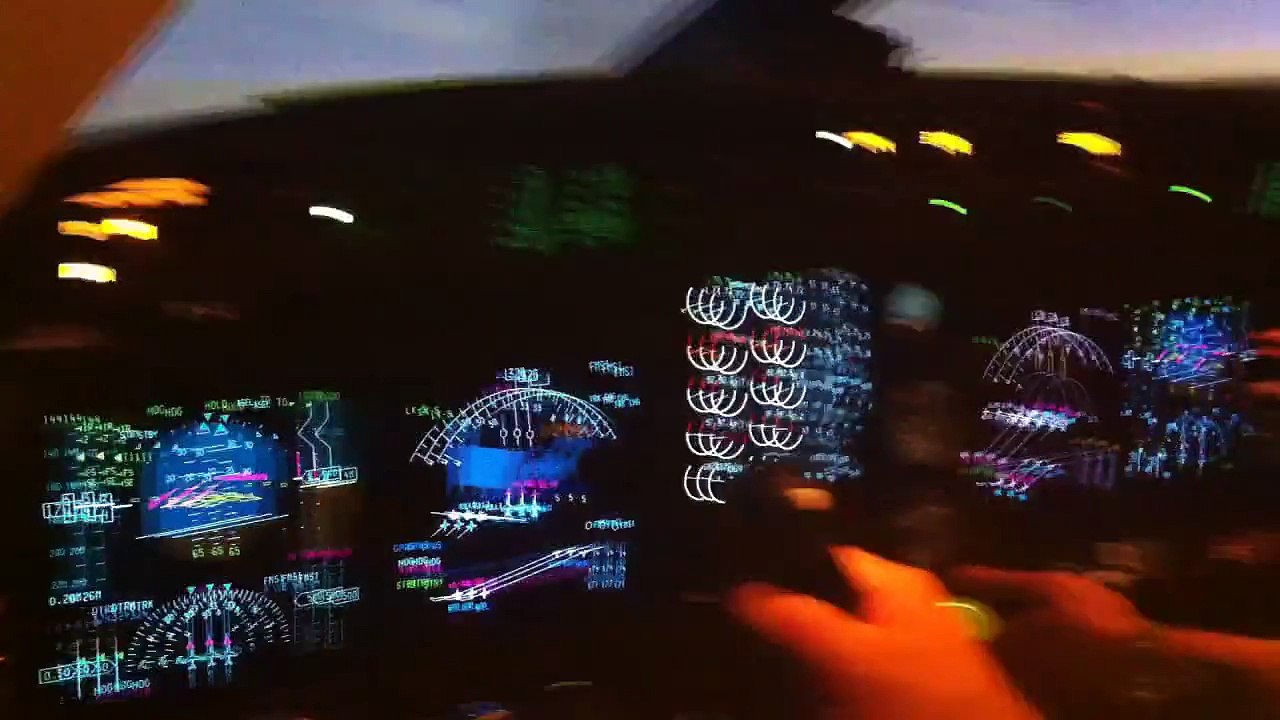 Takeoff in a Gulfstream G IV Simulator