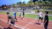 Shuttlecock (Jianzi/Chapteh) practise with NTU students