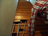 climbing stairs without crutches