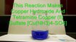 Copper Sulfate Reactions With Household Chemicals