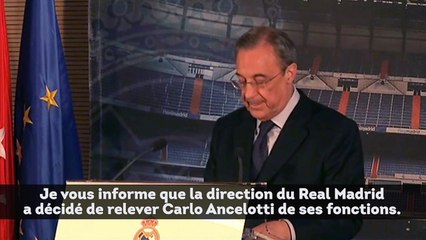 Florentino Pérez annonce le départ de Carlo Ancelotti !
