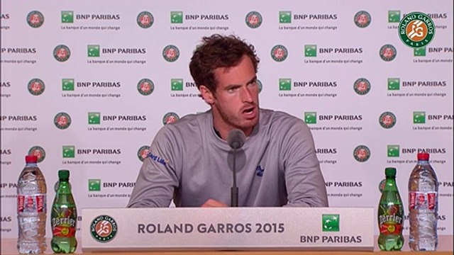 Conférence de presse Andy Murray Roland Garros 2015 - 1er Tour