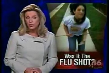 Cheerleader Gets A Flu Shot & Now She Can Only Walk Backwards!