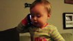 Cute Baby Talking On The Phone With Her Dad