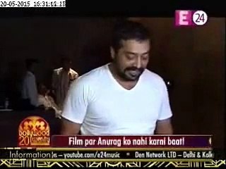 Anurag Kashyap silent on Bombay Velvet Question