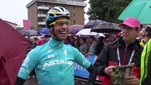 Giro dItalia 2015 - stage 13: Fabio Aru and Sacha Modolo post race interviews