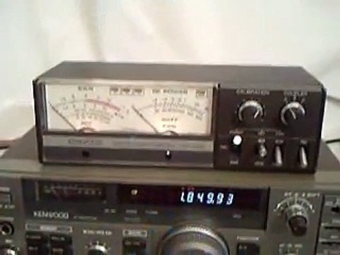 Kenwood SW-2000 HF & 6 Ham Radio Swr/Wattmeter Demonstrated