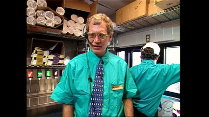 David Letterman Works at Taco Bell