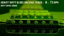 Backing Track - Heavy Dirty Blues - A - 73 bpm