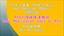 【竜トレ】100日ダイエット計画　40日目結果　『Day　40　results』