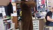 greg dancing in a bear suit