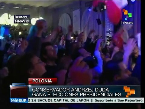 Duda, candidato conservador en Polonia gana elecciones presidenciales