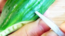 Art In Cucumber Fish - Fruit Vegetable Carving Garnish﻿ | Cucumber Sushi Garnish