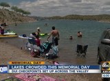 Lakes crowded this Memorial Day