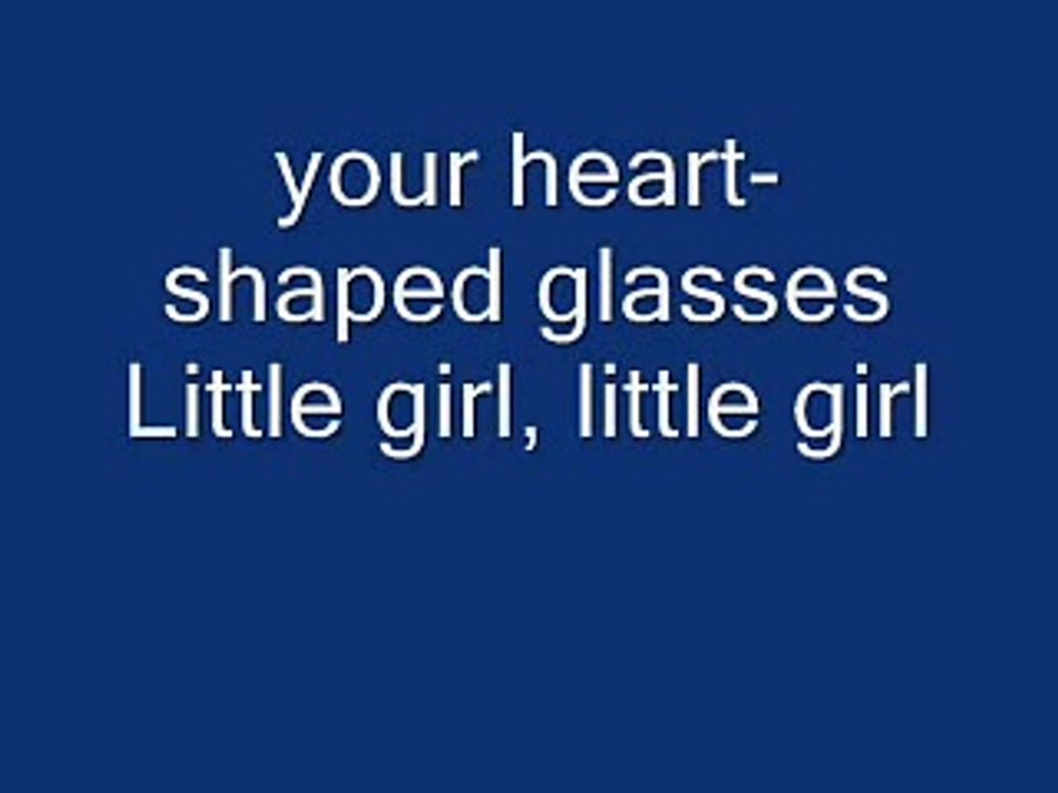 Heart Shaped Glasses Lyrics - Marilyn Manson