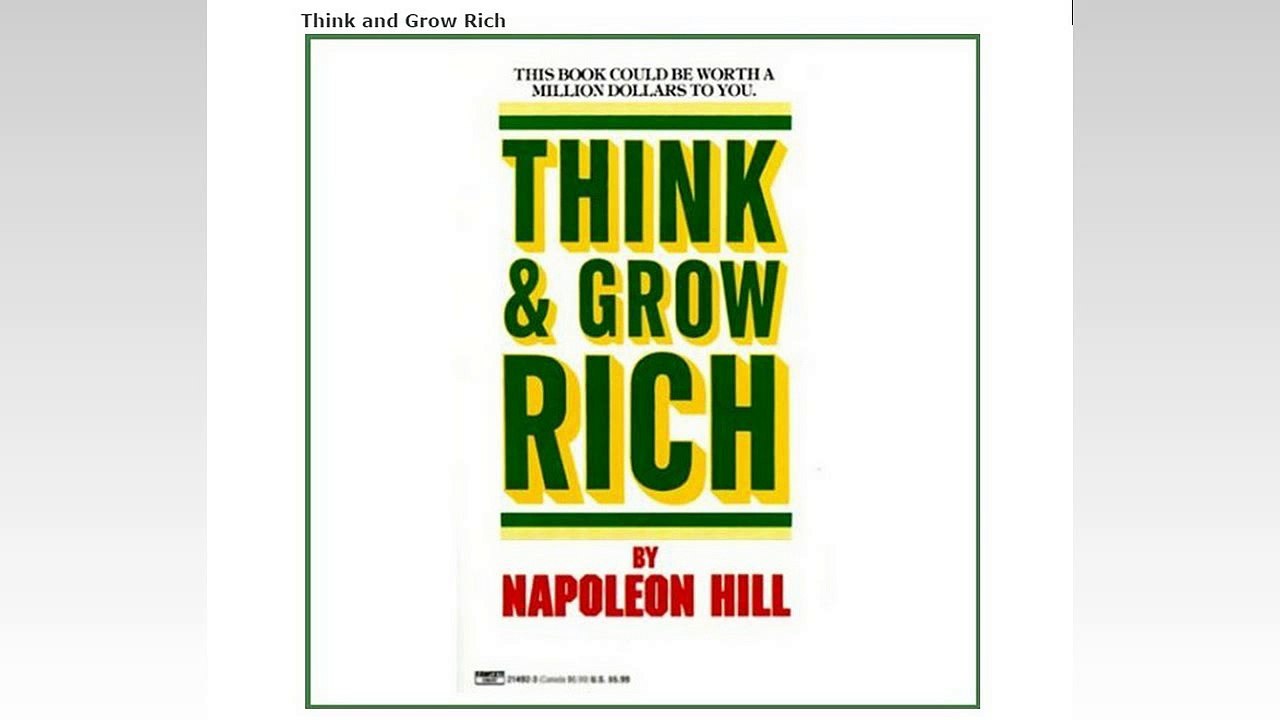 Audiobook Think and Grow Rich by Napoleon Hill