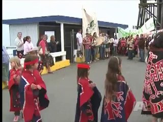 Ferry Blocked During First Nations Protest