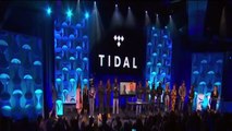 Beyoncé, Rihanna, Nicki Minaj, Madonna, Usher, Calvin Harris in Tidal Press Conference 2015 #tidal