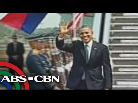 Obama arrives in Manila