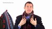 How A Man Ties A Scarf - Once Around & Twice Around Scarf Wrap Styles - Tying Scarves For Men