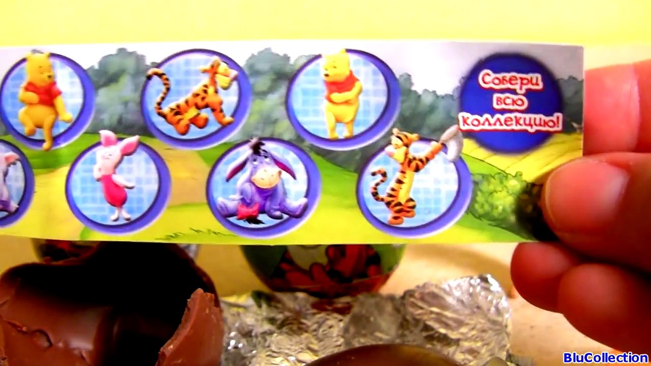 Winnie the Pooh TOY SURPRISE EGGS with Tigger Piglet Disney Huevos Sorpresa Winny de Puh