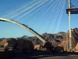 Hoover Dam Bypass Bridge Project Status: The Bypass Bridge is Connecting at Hoover Dam