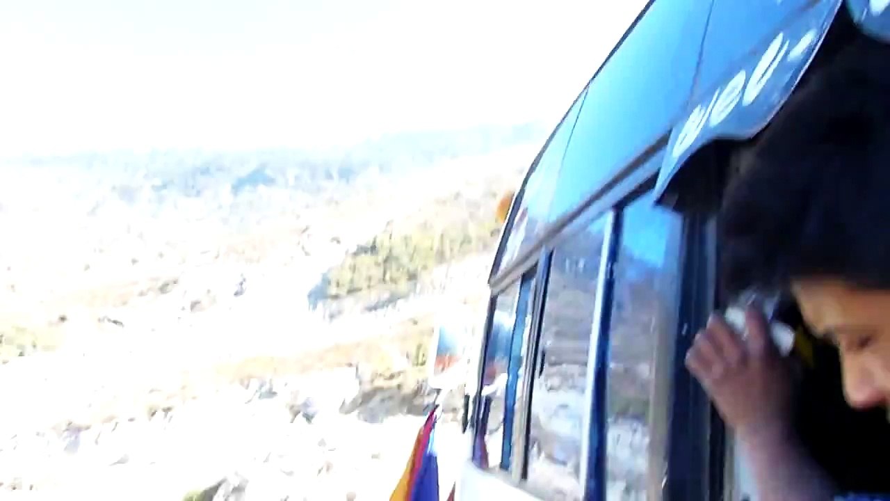Crazy Himalaya Mountains bus ride! Nepal