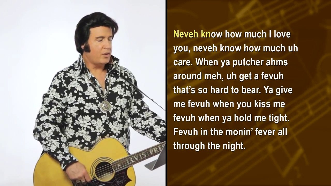 How to Sing like Elvis Presley - "Fever" karaoke lyrics