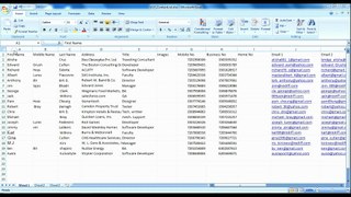 Convert contacts from excel to vCard file for social business network