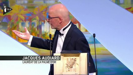 Cannes 2015 - Jacques Audiard recoit la palme d'Or