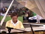 Elio de Angelis - Piano performance at 1985 German GP