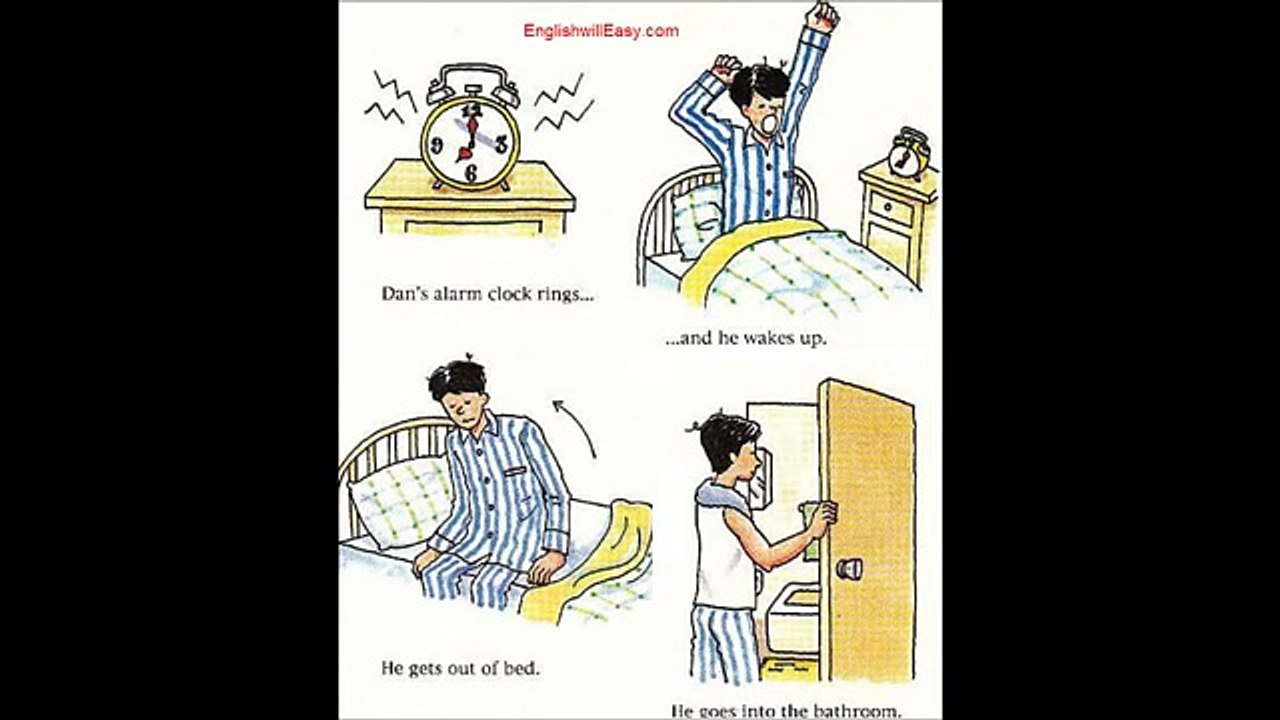 First thing in the morning - English Picture Dictionary for Everyday Activities