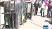 Lawyers turned over police van in Lahore's Mall Road