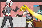 [MMD] Yowane Haku Vs Akita Neru The Expresso power D: